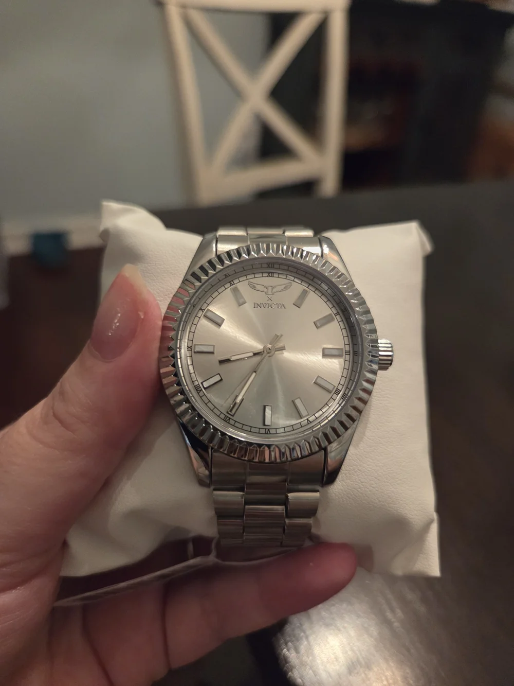 Invicta Silver Stainless Steel Men's Watch - Silver Bracelet